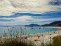 White sand beach on Cies Islands, Spain Royalty Free Stock Photo