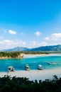 White sand beach crystal clear turquoise water at Kabira Bay, Is Royalty Free Stock Photo