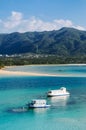 White sand beach crystal clear turquoise water at Kabira Bay, Is Royalty Free Stock Photo