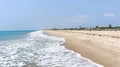 White sand beach of Dhanushkodi, Rameswaram, Tamilnadu,