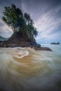 White Sand Beach of Kiluan Lampung Royalty Free Stock Photo