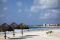 White Sand Beach of La isla Dorado, Cancun Royalty Free Stock Photo