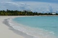 White sand beach and ocean, Shoal Bay West, Anguilla, British West Indies, BWI, Caribbean Royalty Free Stock Photo