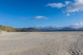 White sand on beach in the Outer Hebrides, Scotland.