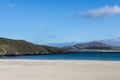 White sand on beach in the Outer Hebrides, Scotland.