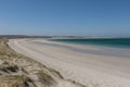 White sand on beach in the Outer Hebrides, Scotland.