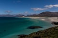 White sand on beach in the Outer Hebrides, Scotland.