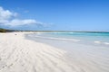 White sand beach at Tortuga Bay, Puerto Ayora, San Cristobal, Galapagos Islands, Ecuador, South America Royalty Free Stock Photo