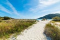 White sand in Cala Pira Royalty Free Stock Photo