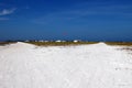 White sand Caribbean airstrip Royalty Free Stock Photo