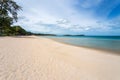 White sand at Chaweng Beach, Koh Samui, Thailand. After Covid had no tourists make the sea complete ecological recovery . Royalty Free Stock Photo
