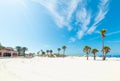 White sand in Clearwater beach Royalty Free Stock Photo