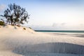 White sand dune Royalty Free Stock Photo