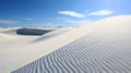 White sand dunes, arid nature