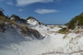 White sand dunes in the Panhandle of Florida Royalty Free Stock Photo