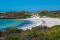 White sand at the Dynamite Bay in Green Head at the western coast of Australia