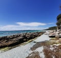 White Sand Hyams Beach, Jervis Bay, New South Wales Australia Royalty Free Stock Photo