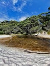 White Sand Hyams Beach, Jervis Bay, New South Wales Australia Royalty Free Stock Photo