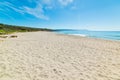 White sand in Le Bombarde beach in Alghero Royalty Free Stock Photo