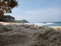 white sand located on the south coast of the city of Pacitan with the nickname 1001 caves