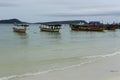 White sand beach in Koh Rong island in Cambodia