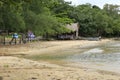 White sand beach in Koh Rong island in Cambodia