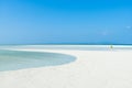 White sand tropical beach with clear blue sky, Tropical Japan Royalty Free Stock Photo