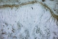 White sand and water texture. Abstract space background with patterns Royalty Free Stock Photo