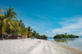 White Sands Beach Nukus Island in East Seram Royalty Free Stock Photo