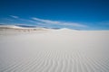 White Sands desert national monument sand dune shaps at Tularosa Basin New Mexico, USA Royalty Free Stock Photo