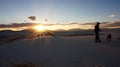 The White Sands desert, New Mexico. Royalty Free Stock Photo