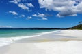 The white sands of Hyams Beach in Jervis Bay, Australia Royalty Free Stock Photo