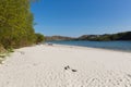 White Sands of Morar beautiful Scottish sandy beach West coast of Scotland uk on the coastline from Arisaig to Morar Royalty Free Stock Photo