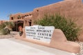 White Sands National Monument Visitor Center Sign Royalty Free Stock Photo