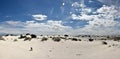 White sands in New Mexico Royalty Free Stock Photo