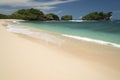 White sands of Watu Karung beach, Pacitan, Java, Indonesia Royalty Free Stock Photo