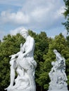 White sandstone statues in a park, Potsdam