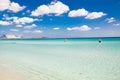 White sandy beach La Cinta, Sardinia, Italy Royalty Free Stock Photo