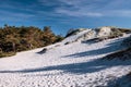 White sandy beach on the south coast of Bornholm Royalty Free Stock Photo
