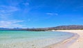 White sandy beach turquoise water in Baja California ,Mexico Royalty Free Stock Photo