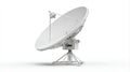 white satellite dish communication technology Royalty Free Stock Photo