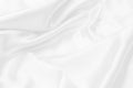 White satin fabric texture soft blur background Royalty Free Stock Photo