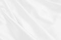 White satin fabric texture soft blur background Royalty Free Stock Photo