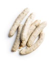 White sausage. Mini weisswurst Royalty Free Stock Photo