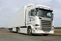 White Scania R440 Truck at Spring