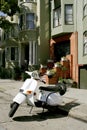 White scooter Royalty Free Stock Photo