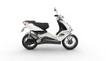 White Scooter Royalty Free Stock Photo