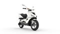 White Scooter Showroom Royalty Free Stock Photo