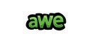 White screen animation video written AWE