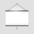 White screen projector clean background Royalty Free Stock Photo